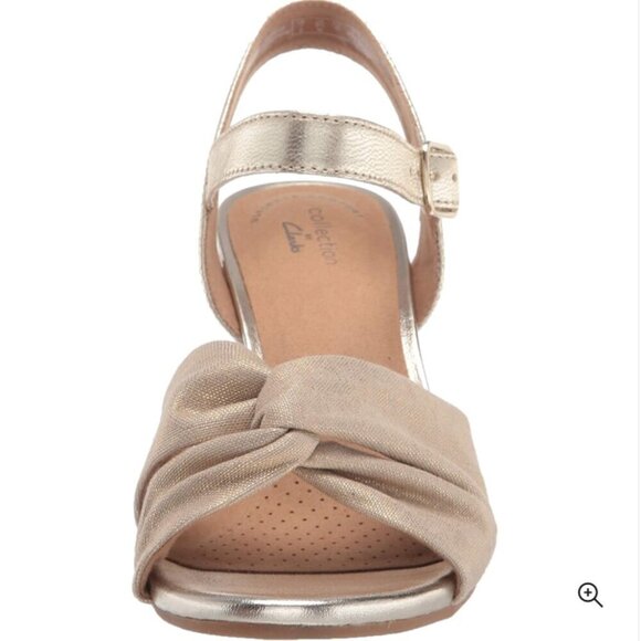 Clarks‎ | Margee Beth Wedges | Gold | Size 6.5 M - Picture 3 of 10